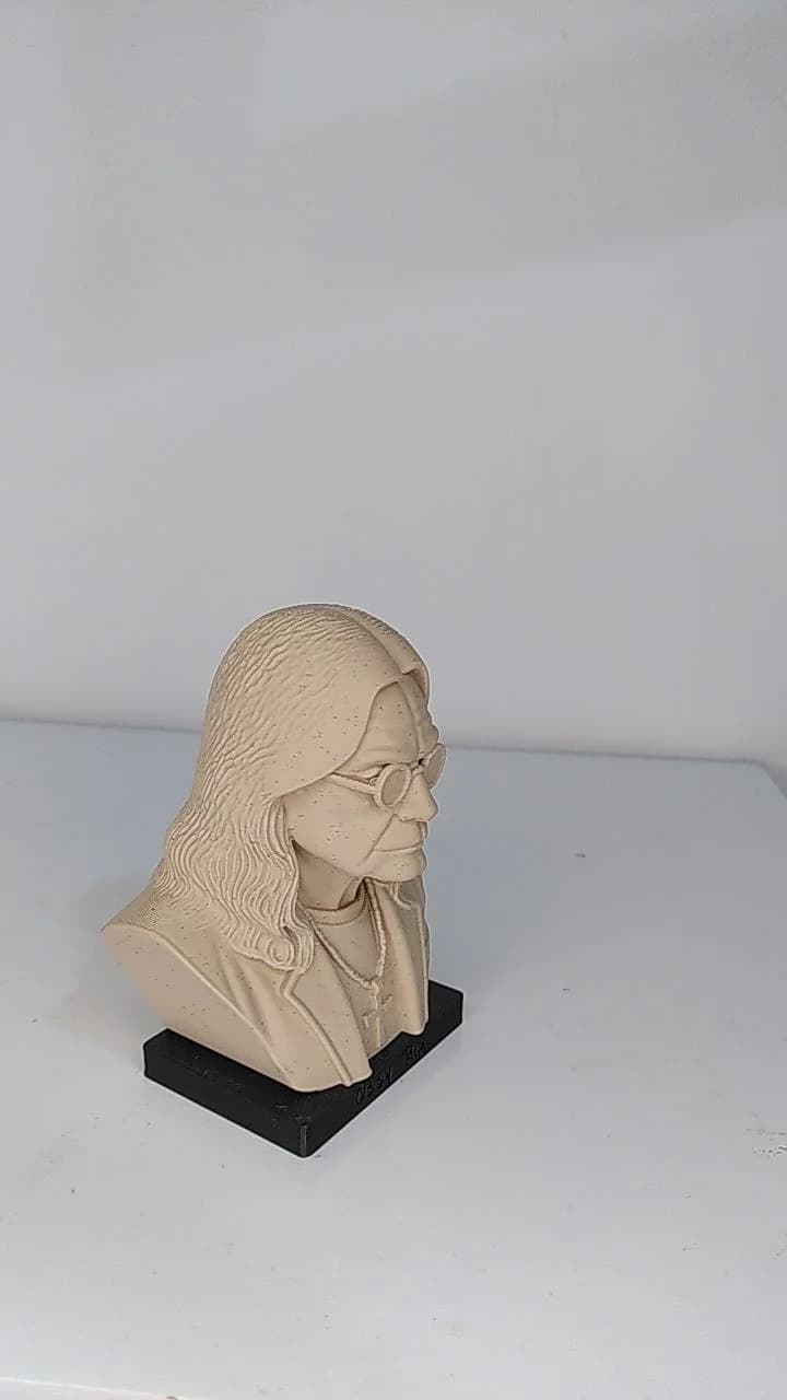 Busto Roqueiro - detalhe lateral