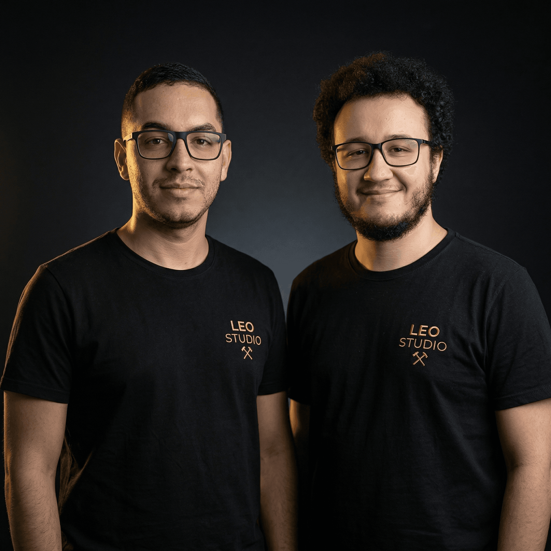 Vitor e Leo, fundadores da Leo Studio
