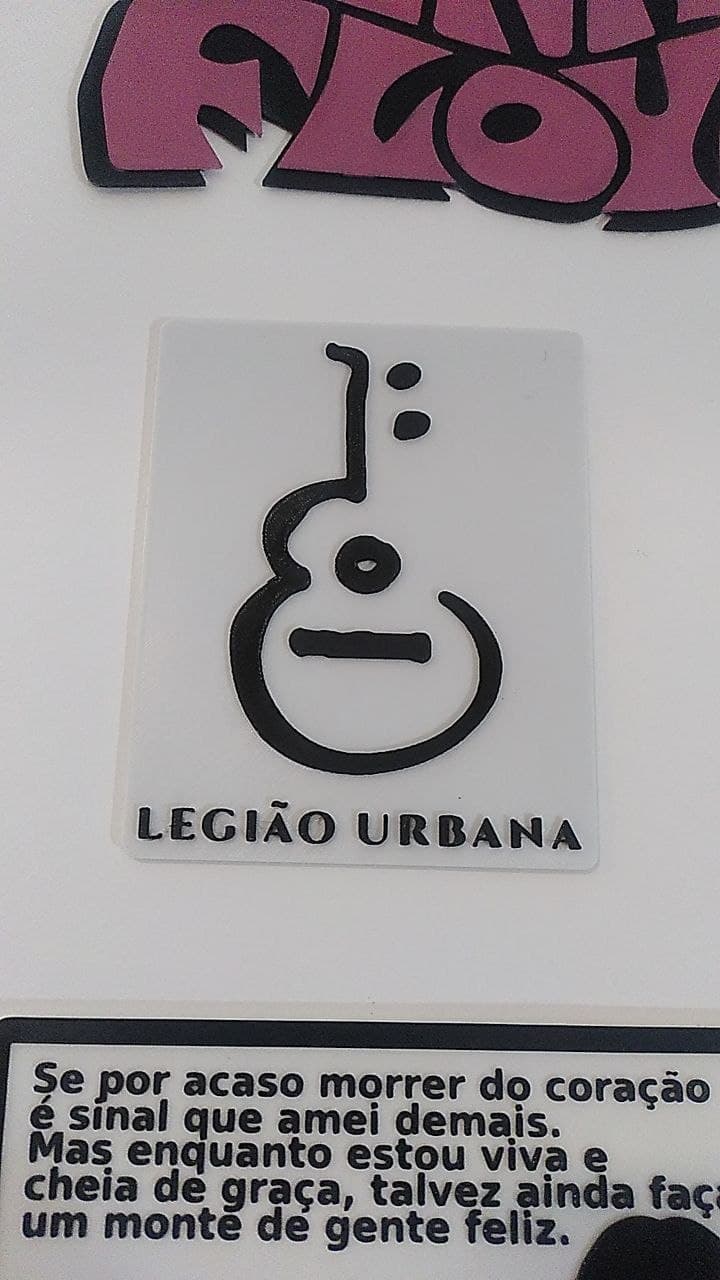 Arte de Parede Tipografia Rock BR