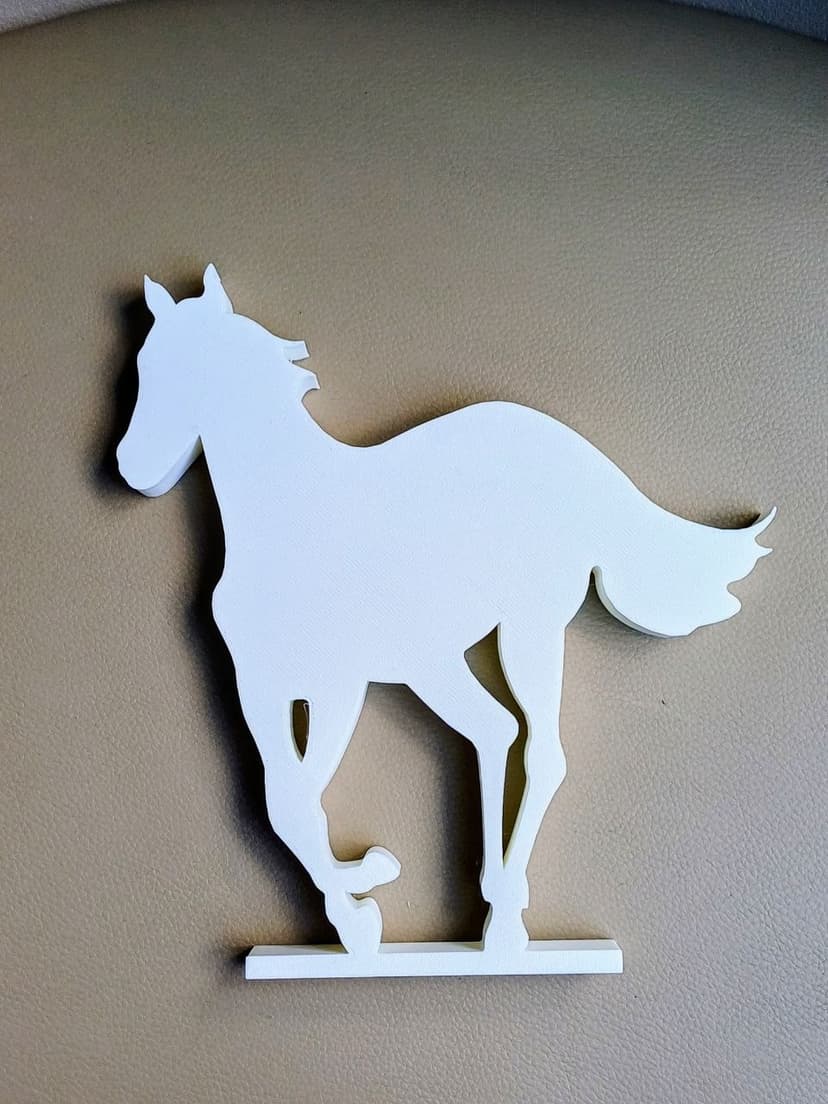 Cavalo Branco - Estatueta lateral