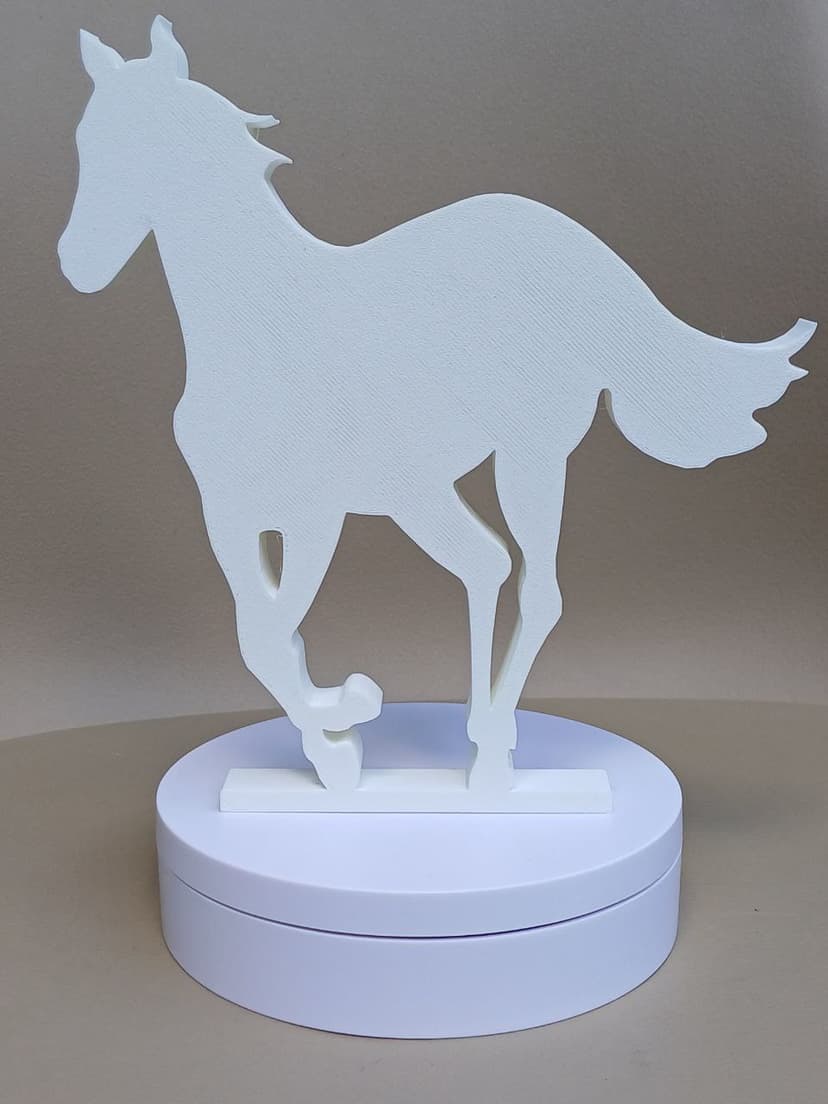 Cavalo Branco - Estatueta frontal